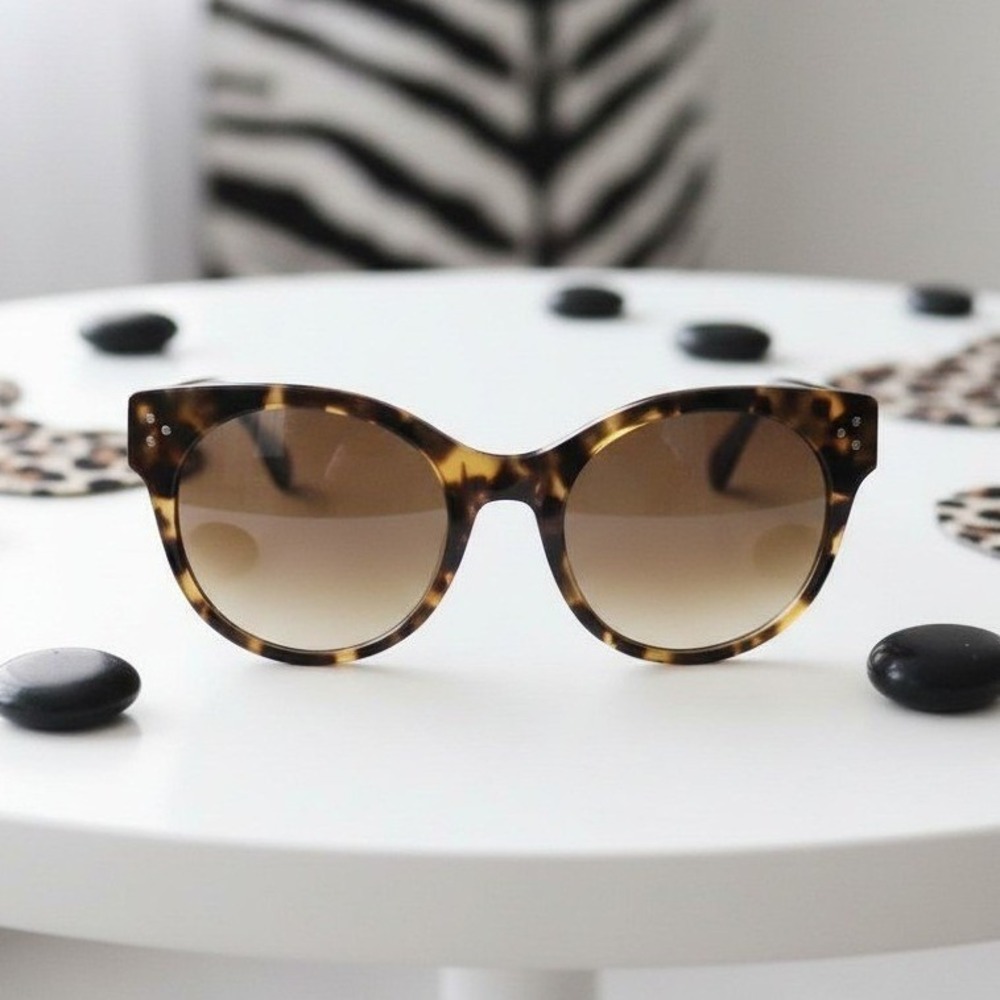 ett:twa Northerner Sunglasses Brown Motif Tortoise Cat Eye 53-21-145‎ Womens